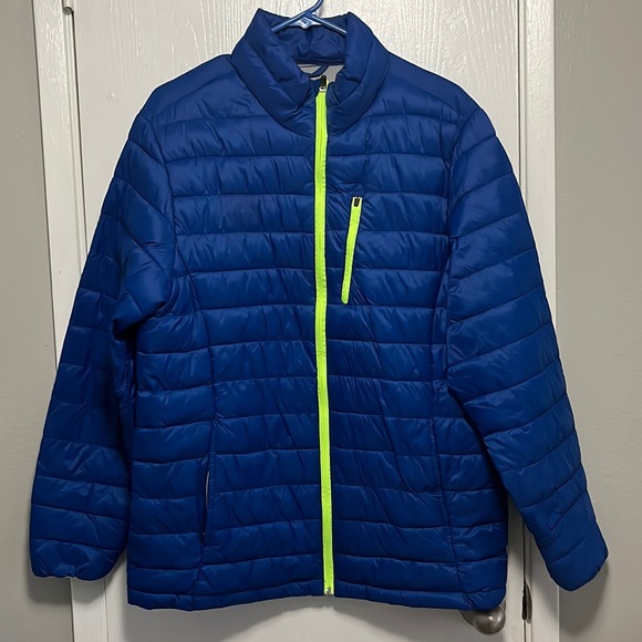 Xersion Blue Packable Puffer Jacket - Picture 1 of 3
